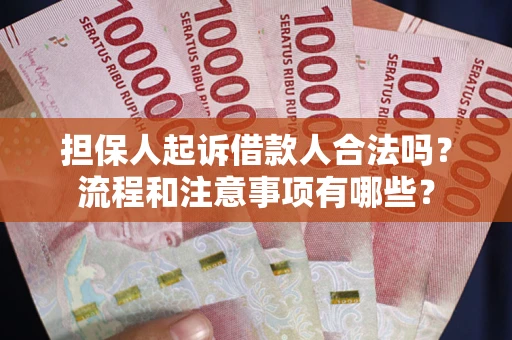 武汉担保人起诉借款人合法吗？流程和注意事项有哪些？