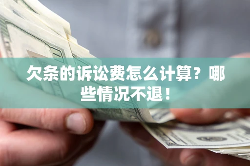 武汉欠条的诉讼费怎么计算？哪些情况不退！