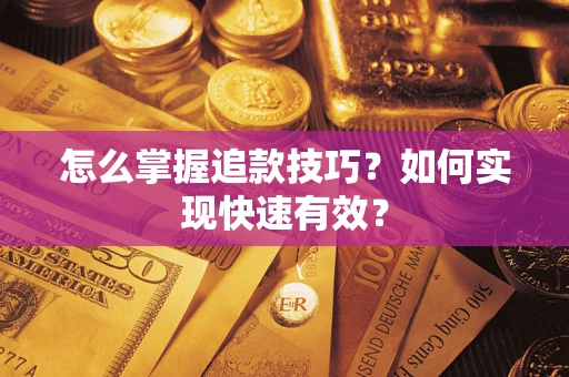武汉怎么掌握追款技巧？如何实现快速有效？