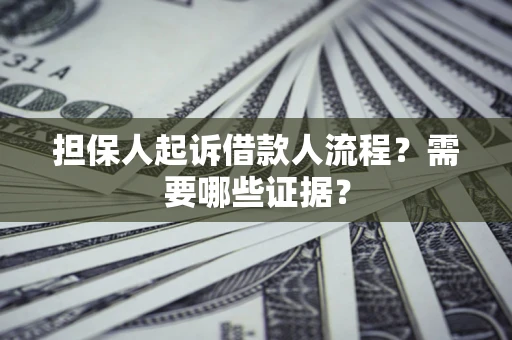 武汉担保人起诉借款人流程?需要哪些证据? 武汉担保人起诉借款人流程?需要哪些证据?