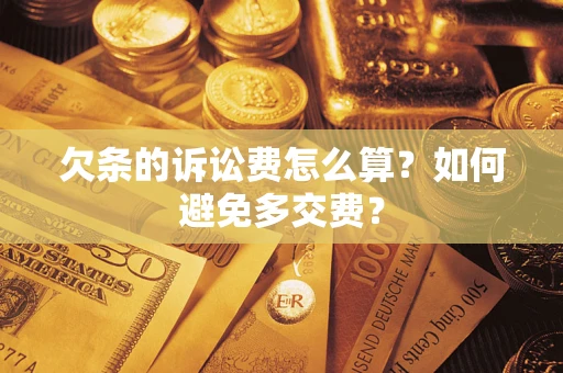 武汉欠条的诉讼费怎么算？如何避免多交费？