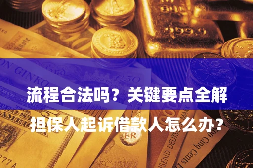 武汉

担保人起诉借款人怎么办？流程合法吗？关键要点全解析