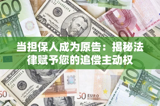 武汉当担保人成为原告：揭秘法律赋予您的追偿主动权