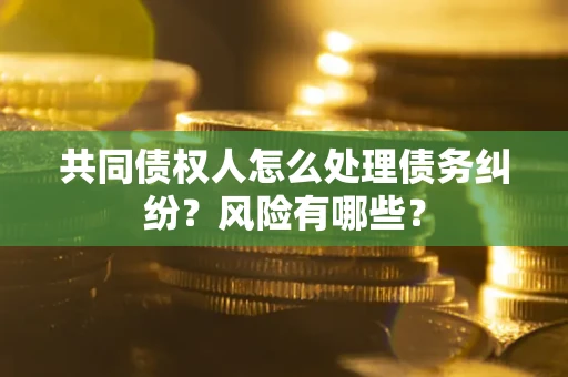 武汉共同债权人怎么处理债务纠纷？风险有哪些？