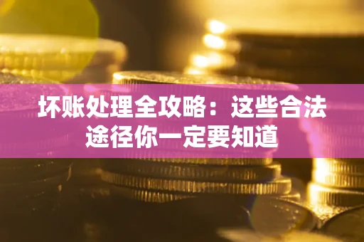 武汉坏账处理全攻略：这些合法途径你一定要知道