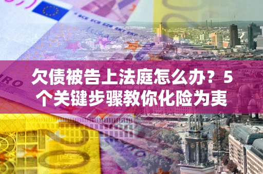 武汉欠债被告上法庭怎么办？5个关键步骤教你化险为夷