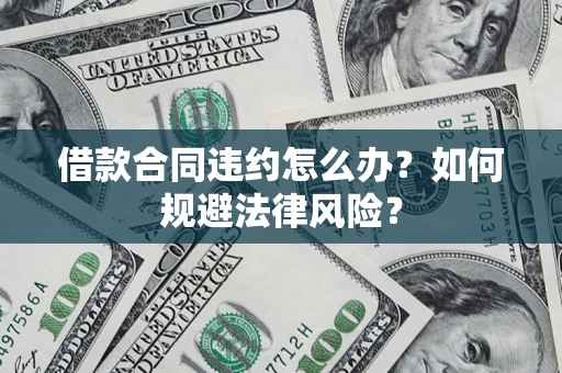武汉借款合同违约怎么办？如何规避法律风险？